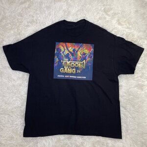 Kool & The Gang People Just Wanna Have Fun Album Cover Men’s Black T-Shirt XL
